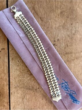 Ross-Simons Multi-Row Heart Bracelet